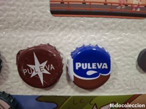 Colecionismo de Outras Garrafas e Bebidas: CHAPA PULEVA CHOCOLATE VINTAGE Y MODERNA